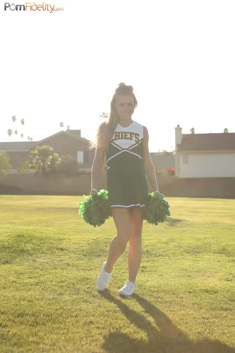 Nicole Clitman: Petite Tattooed Blonde in Glasses and Uniform Has Group Sex Outdoors – photo 1 of 17