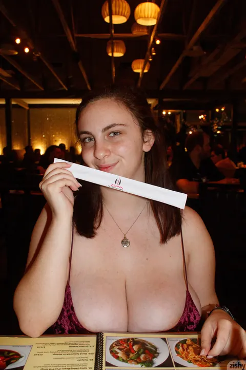 Milly Marks: Chubby Brunette Shows Her Natural Tits and Spreads in a Skirt Outdoors – photo 3 of 12