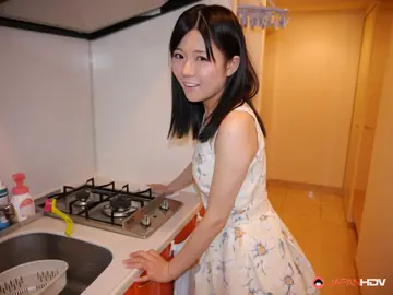Mai Araki – Busty Japanese Brunette Sucks Cock and Spreads in the Kitchen and Bathroom