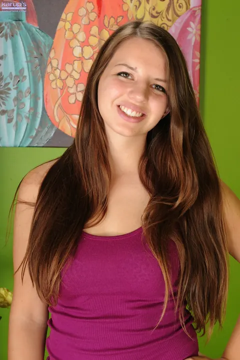 Woman Pulls Panties Aside and Spreads Her Shaved Pussy – photo 3 of 21
