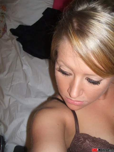 Blonde PAWG in Lingerie Spreads for Selfies – photo 8 of 12