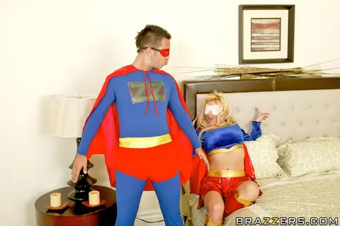 Jennifer Adams: Busty Blonde in Costume and Blindfold Takes Anal – photo 6 of 16