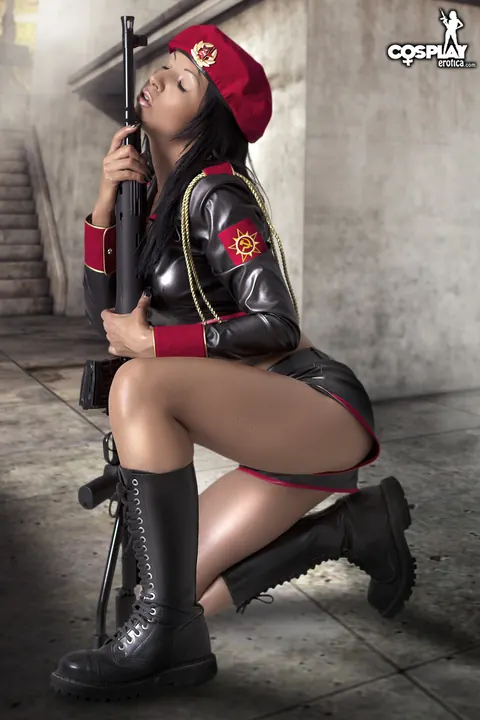 Mea Lee: Busty Latina Strips Out of Her Cosplay and Boots – photo 5 of 12
