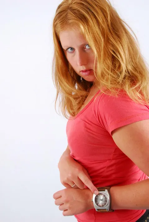 PAWG Redhead Poses Fully Clothed Showing Her Big Ass – photo 13 of 16