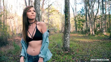 Alex Blake – Tattooed Brunette Takes Anal Doggy Style and a Facial Outdoors