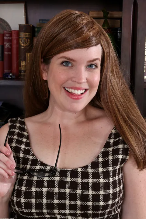 Holly Fuller: Petite Redhead MILF Undresses to Flaunt Her Big Natural Tits – photo 1 of 21