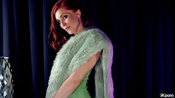Redhead in Heels Gets Fucked and Sucks Cock