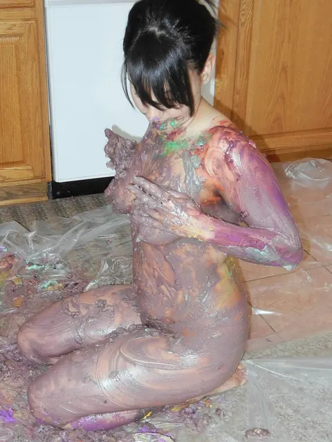 Cristal Cortez: Latina MILF Smears Cream on Her Body in the Kitchen – photo 21 of 21