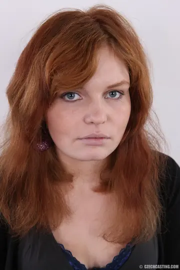 European Redhead Strips Nude to Show Her Hairy Bush and Small Tits