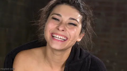 Raven Rockette: Curly Brunette Endures Bondage and Gives a Blowjob – photo 21 of 21