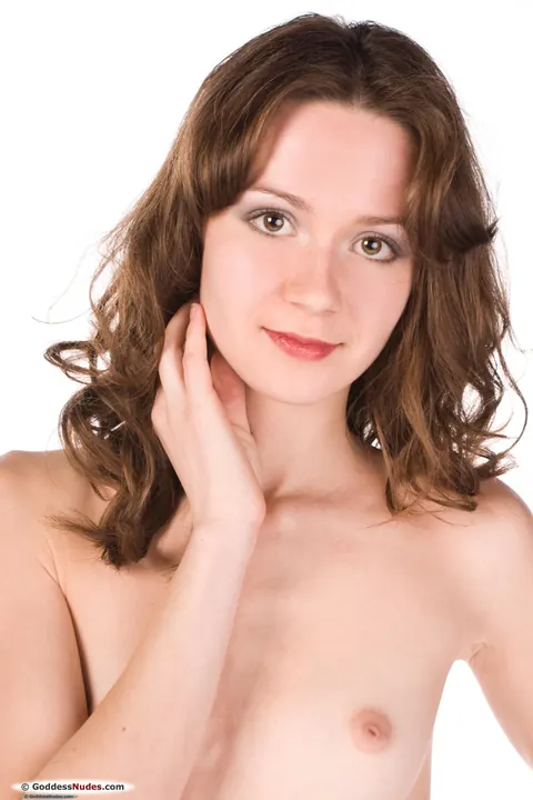 Redhead Spreads Her Shaved Pussy and Shows Her Small Tits – photo 17 of 21