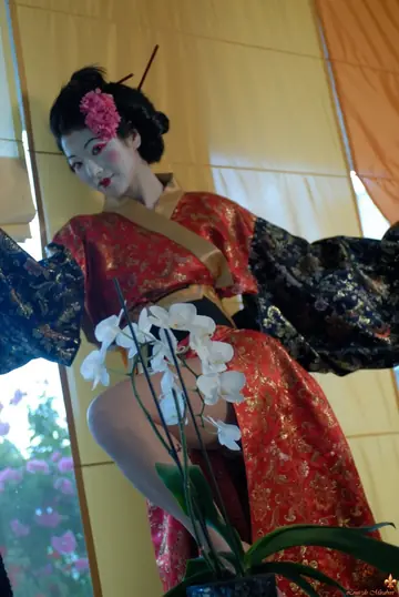Martha A Tanika – European Brunette PAWG Reveals Lingerie Under Geisha Costume