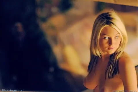 Alison Angel: Hairy Blonde in Costume and Panties Gets Her Big Tits Groped Outdoors – photo 10 of 20