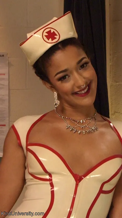 Daisy Ducati: Tall Ebony Redhead Nurse Jerks Off Her Bound Partner – photo 15 of 15