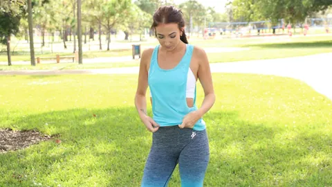 Aubrey Rose: Brunette Rides Cock Outdoors After a Gym Workout – photo 2 of 21