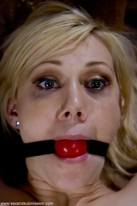 Samantha Sin: Busty Blonde MILF in Bondage Gets Pussy Eaten – photo 3 of 20