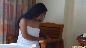 Asian MILF Undresses and Fucks Her Partner