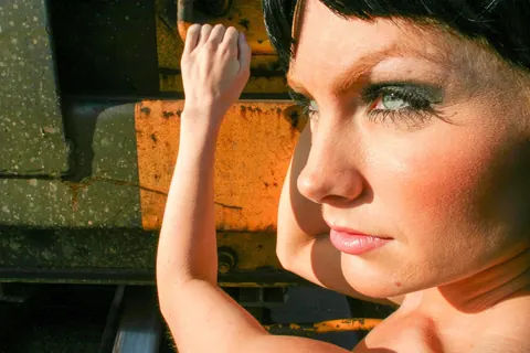 Brittany Andrews: Petite Brunette in Stockings Poses Nude in a Car – photo 20 of 21