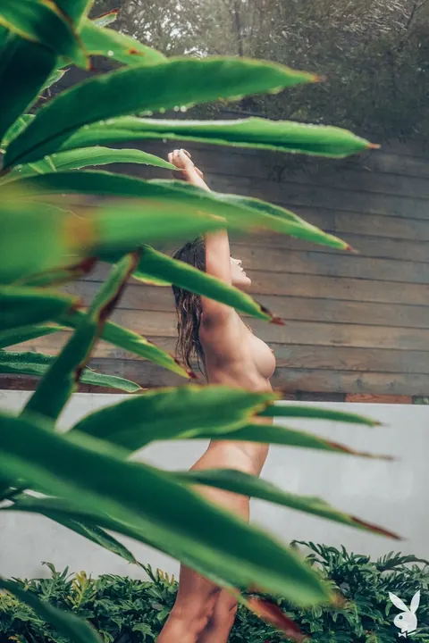 Abigail ONeill: Slim Blonde with Big Tits Strips by the Pool in Heels – photo 2 of 12