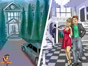 Busty Trans Woman Joins Couple for a Threesome