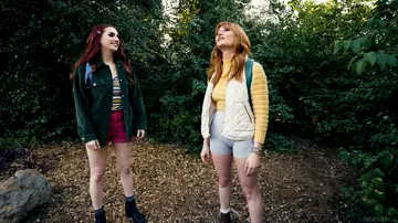 Lacy Lennon – Redheads in Boots and Shorts Fist and Lick While Camping in the Forest