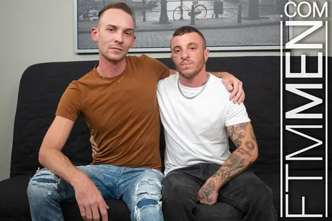 Tattooed Stud Kisses His Partner and Fucks Him – photo 1 of 14