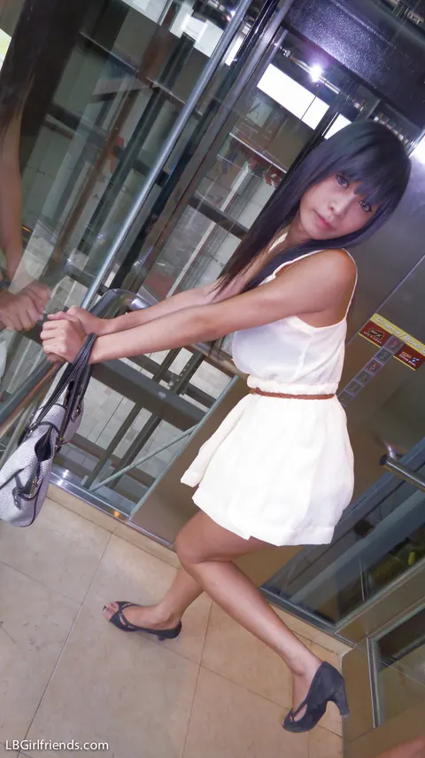 Petite Asian Trans Woman Poses Nude in a Public Place – photo 6 of 17