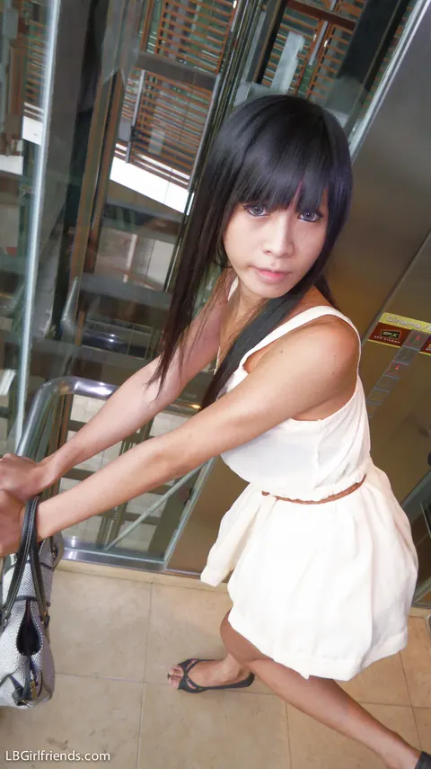 Petite Asian Trans Woman Poses Nude in a Public Place – photo 7 of 17