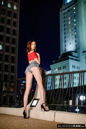 Blaire Ivory – Tall Brunette Takes BBC Doggy Style in Lingerie and Shorts
