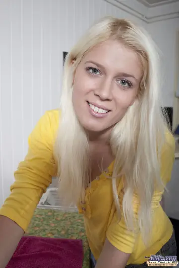 Blonde in Socks Sucks and Fucks an Older Man