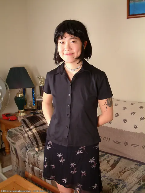 Thick Asian Woman Fingers Her Hairy Pussy – photo 1 of 16