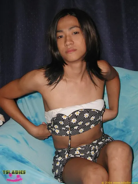 Slim Trans Woman Poses Nude and Displays Her Hairy Bush – photo 2 of 16