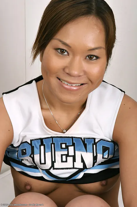 Thick Latina Brunette Strips Off Her Cheer Uniform and Spreads Her Ass – photo 10 of 16