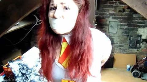 Redhead BBW in Uniform Bound and Spreads for Bondage – photo 1 of 16
