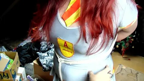 Redhead BBW in Uniform Bound and Spreads for Bondage – photo 13 of 16