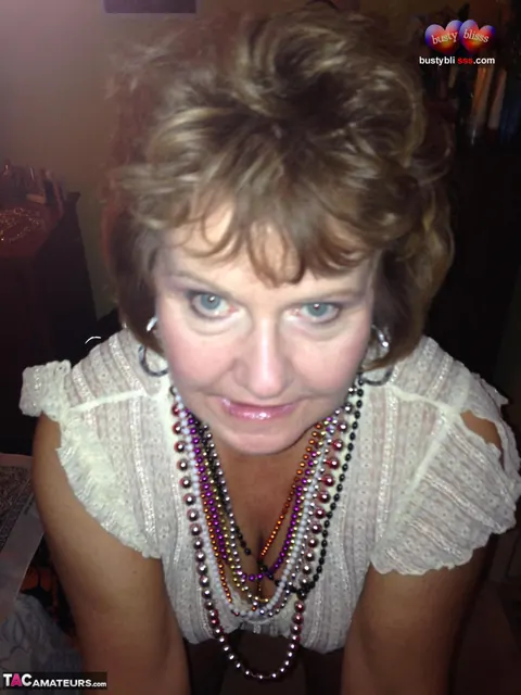 Bustybliss: Curvy Mature Brunette in Costume Gives a POV Blowjob – photo 3 of 16