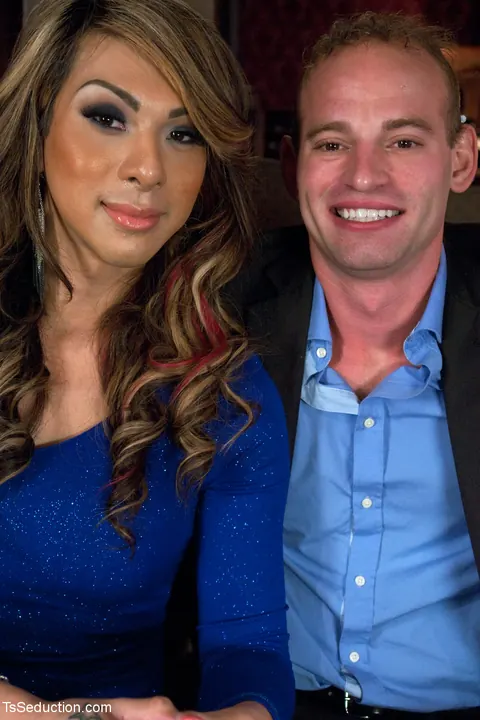 Trans Woman in a Dress and Heels Dominates Her Bound Man – photo 2 of 16