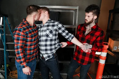 Two Hairy Men Strip Naked for Deep Kissing and Fucking – photo 7 of 21