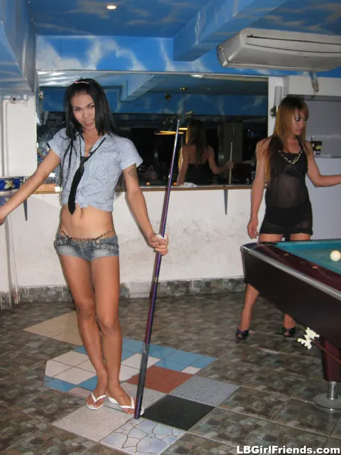 Thai Trans Woman Poses Nude by the Pool – photo 5 of 16