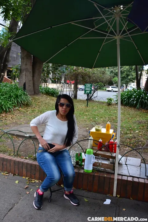 Otalia Barrios: Busty Latina MILF in Glasses Rides BBC Outdoors – photo 1 of 17