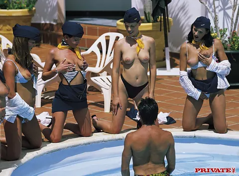 Anita Queen: Czech and British MILFs Seduce Black Pilot for Poolside Group Sex – photo 10 of 10