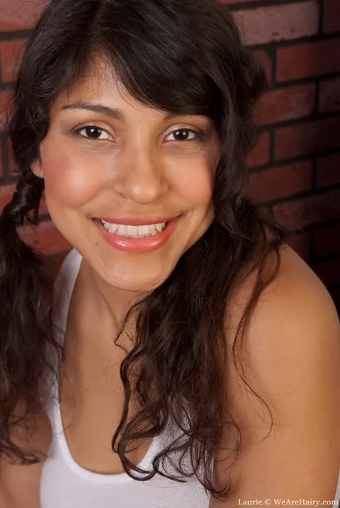 Laurie Vargas: Latina MILF Strips Nude and Shows Her Hairy Bush – photo 1 of 16