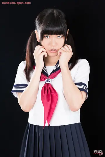 Japanese Brunette in a Skirt Jerks Her Partner Off and Takes a Facial