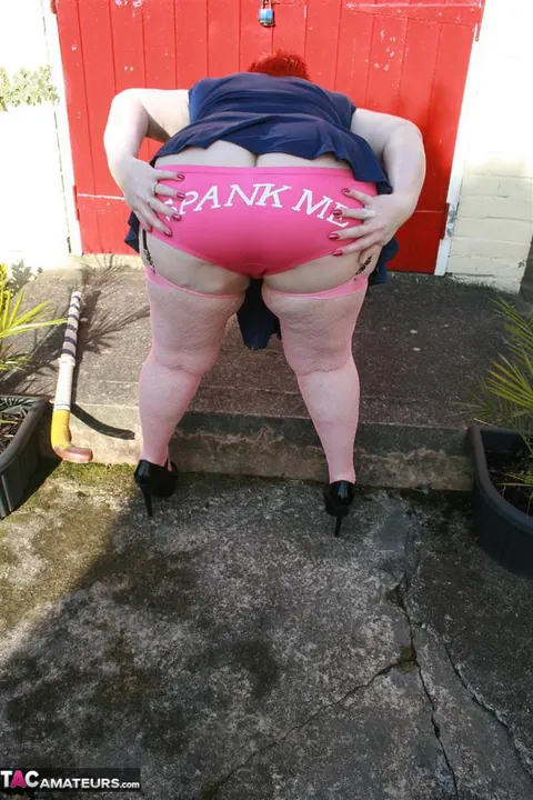 Valgasmic Exposed: European BBW Lifts Her Skirt and Bares Her Tits Outdoors – photo 7 of 20