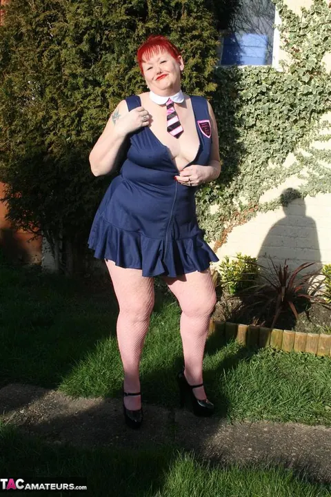 Valgasmic Exposed: European BBW Lifts Her Skirt and Bares Her Tits Outdoors – photo 13 of 20