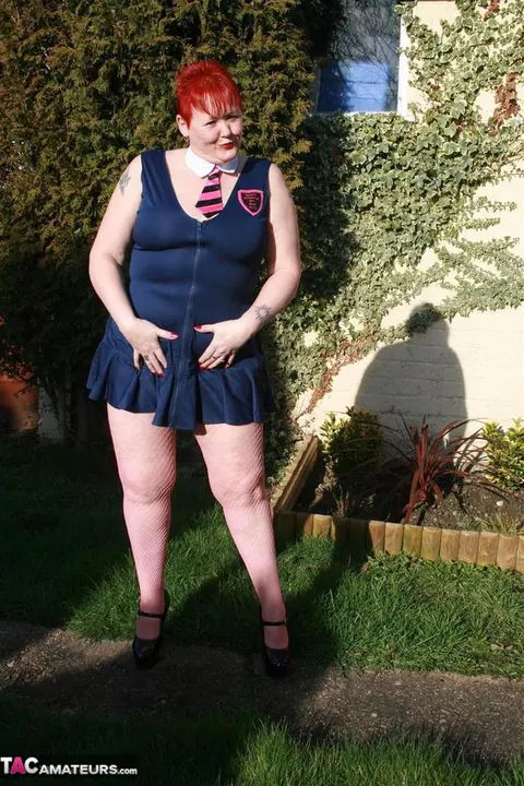 Valgasmic Exposed: European BBW Lifts Her Skirt and Bares Her Tits Outdoors – photo 11 of 20