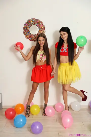 Eveline Dellai – Petite Russian Brunettes Eat Pussy in Skirts and Panties