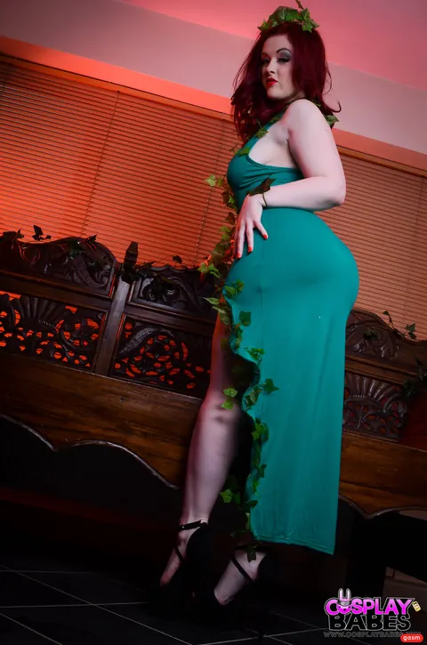 Jaye Rose: British Redhead with Big Natural Tits Poses in a Costume – photo 11 of 15