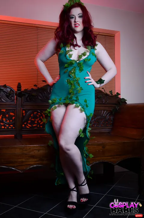 Jaye Rose: British Redhead with Big Natural Tits Poses in a Costume – photo 7 of 15
