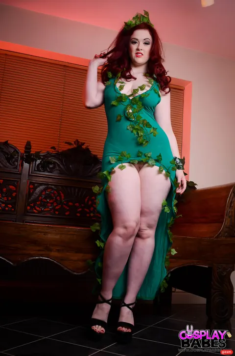 Jaye Rose: British Redhead with Big Natural Tits Poses in a Costume – photo 8 of 15